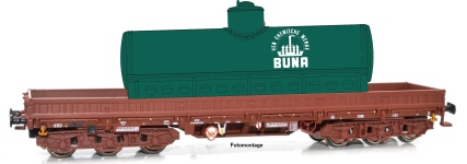 NPE Modellbau NW22934 - H0 - Schwerlastwagen Samms 4860, grün VEB Buna, DR, Ep. IV
